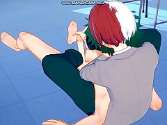 Boku Thimbleful Hero Academia Yaoi - Heroic Heavens: Deku-Todoroki - Japanese Asian Manga Anime Joyful Porn asian chip divide up Joyful sex videos
