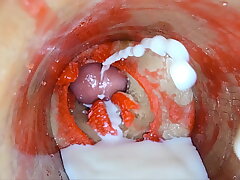 Camera Medial Deep Pussy toy Captures dose Ejaculation of Sperm asian small gay sex videos