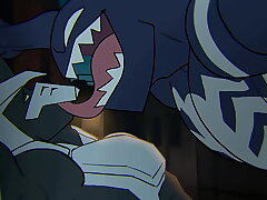 Venom y Moon Knight en La cola matando el tiempo asian bathroom gay sex videos