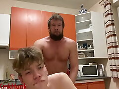 An angry Russian bear fucks a 19-year-old twink in someone's skin kitchen gay nude asian sex videos