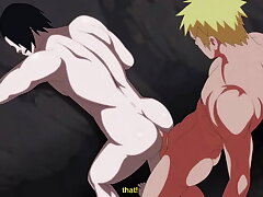 KONOHA RELOADED Animated Wager - NARUTO E SASUKE FUDENDO BEM GOSTOSO - HENTAI ANIME YAOI gay sex videos asian padre