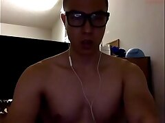 Torrid Glasses Asian Cums in the air Bathroom hot young asian male gay sex videos