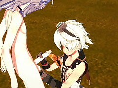 Genshin Brunt Yaoi- Bennett Handjob and fucked by Razor - Japanese asian manga anime game porn detached yearn asian detached sex videos