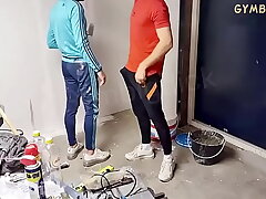 Two Guy Asian construction helpers fuck  outdoor hot asian gay sex videos