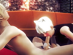 Yaoi Femboy - Alan Handjob and blowjob - Yellow-belly Trap Crossdresser Anime Manga Japanese Asian Game Porn Gay asian threesom gay sexual congress videos